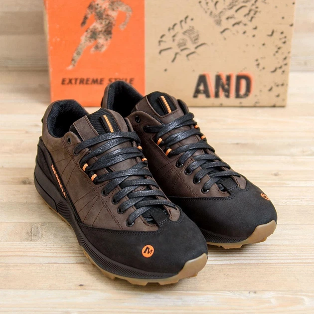 Мужские кожаные кроссовки Intercept Brown 45 - изображение 4