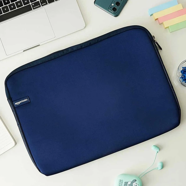 Чохол для ноутбука 15.6" AMAZON Basics Sleeve Navy Blue (B01EFMIL4U) - зображення 6