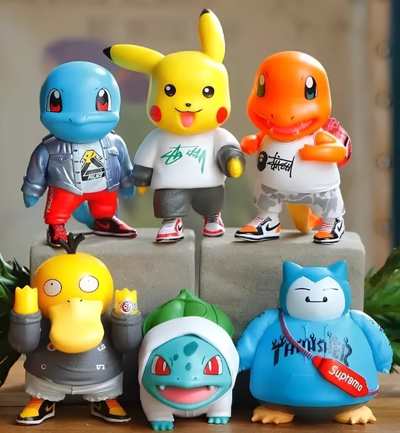 Набор фигурок Покемон Пикачу Pokemon Pikachu Чармандер, Псик, Сквиртл, Бульбазавр, Снорлакс игровые фигурки 6-10.5см 6 шт P36-6_1 - Фото 1 Набор фигурок Покемон Пикачу Pokemon Pikachu Чармандер, Псик, Сквиртл, Бульбазавр, Снорлакс игровые фигурки 6-10.5см 6 шт P36-6_1 - изображение 1