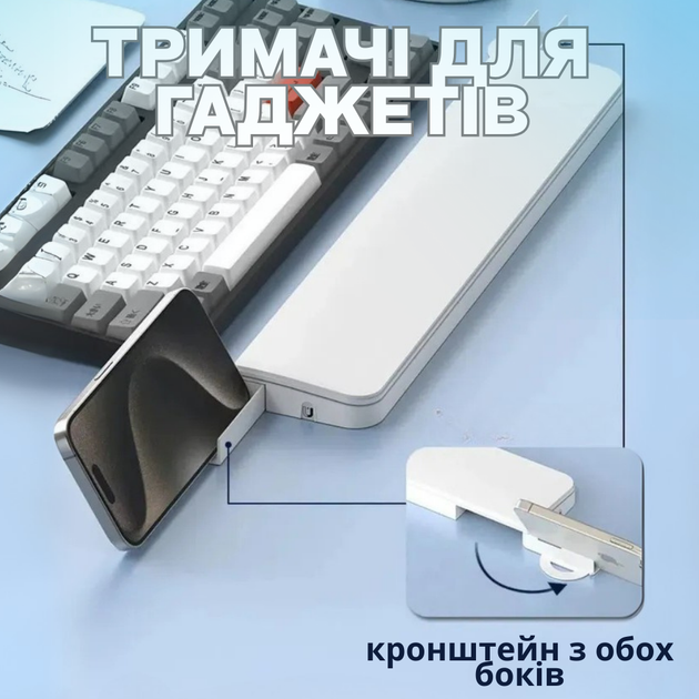 Набор для чистки гаджетов 22в1 с подставкой для клавиатуры белый (QS-22_white/artcol) - изображение 9