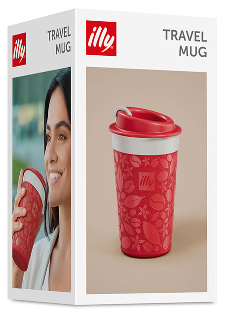 Чашка-термос ILLY Travel Mug Red Zagnoli 350 мл (ізотермічна = 1,5-2 години тримання t) - зображення 3