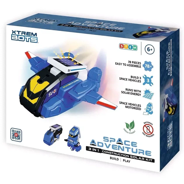 Игровой набор-конструктор Blue Rocket Космические приключения 3в1 с солнечной панелью STEM (XT1803088) - изображение 7