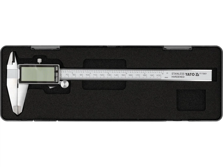 Suwmiarka cyfrowa Yato 200 mm z wyświetlaczem LCD 2.4"  YT-72021 (5906083120947) - obraz 4