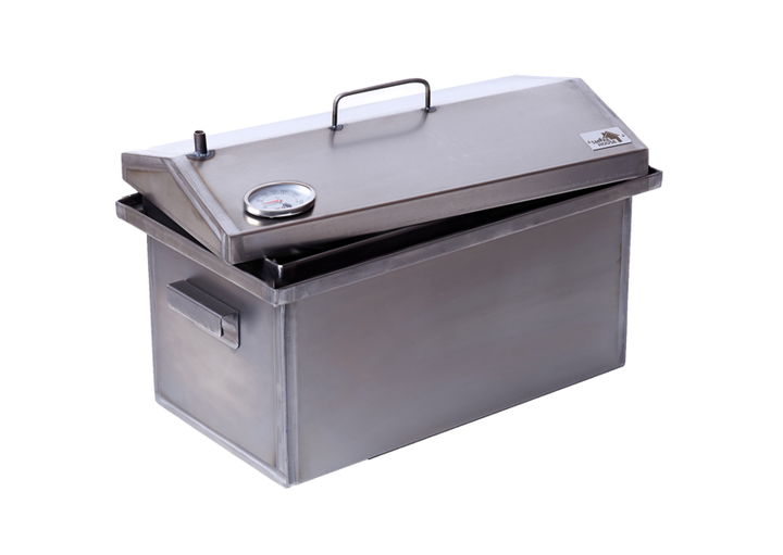 Коптильня SmokeHouse L Original 520х300х320 мм до 6 кг для гарячого копчення з термометром та підставкою сталь - зображення 3