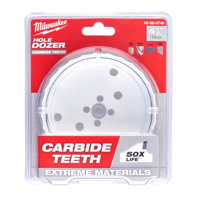 Коронка Bi-Metal Carbide MILWAUKEE, диаметр 121мм - Фото 2 Коронка Bi-Metal Carbide MILWAUKEE, диаметр 121мм - изображение 2