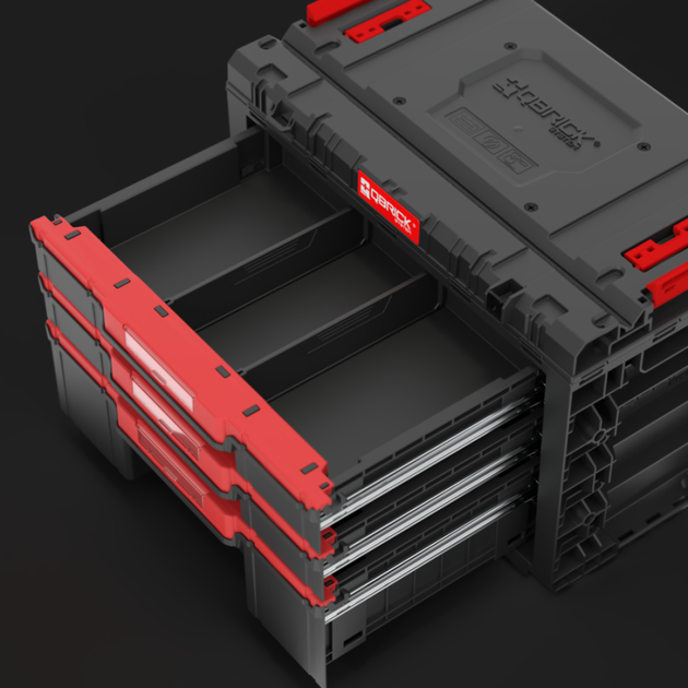 Ящик для инструментов QBRICK SYSTEM PRIME DRAWER 3 TOOLBOX BASIC IP66 (542x335x369мм) (5901238262282) (SKRQPRIMD3BCZAPG003) - Фото 2 Ящик для инструментов QBRICK SYSTEM PRIME DRAWER 3 TOOLBOX BASIC IP66 (542x335x369мм) (5901238262282) (SKRQPRIMD3BCZAPG003) - изображение 2