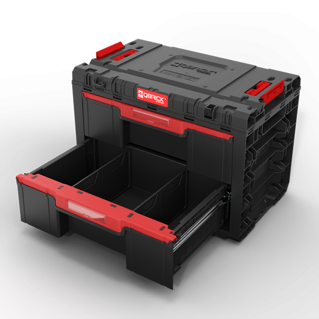 Ящик для інструментів QBRICK SYSTEM PRIME DRAWER 2 TOOLBOX BASIC IP66 (542x335x369мм) (5901238262268) (SKRQPRIMD2BCZAPG003) - зображення 2