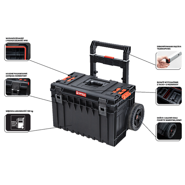 Ящик для инструментов QBRICK SYSTEM ONE Cart 2.0 (SKRWQCOCCZAPG003) - Фото 5 Ящик для инструментов QBRICK SYSTEM ONE Cart 2.0 (SKRWQCOCCZAPG003) - изображение 5