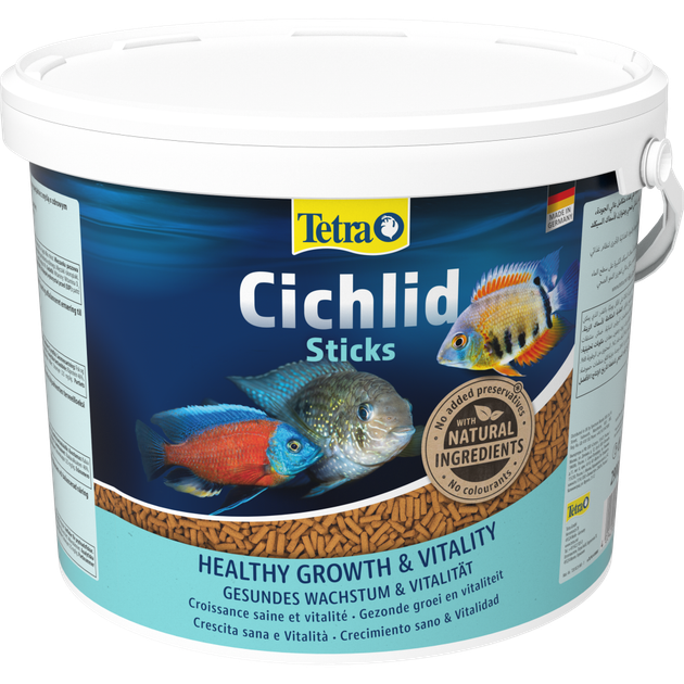 Корм Tetra Cichlid Sticks для рибок цихлід палички 10 л/ 2,9 кг - Фото 1 Корм Tetra Cichlid Sticks для рибок цихлід палички 10 л/ 2,9 кг - зображення 1
