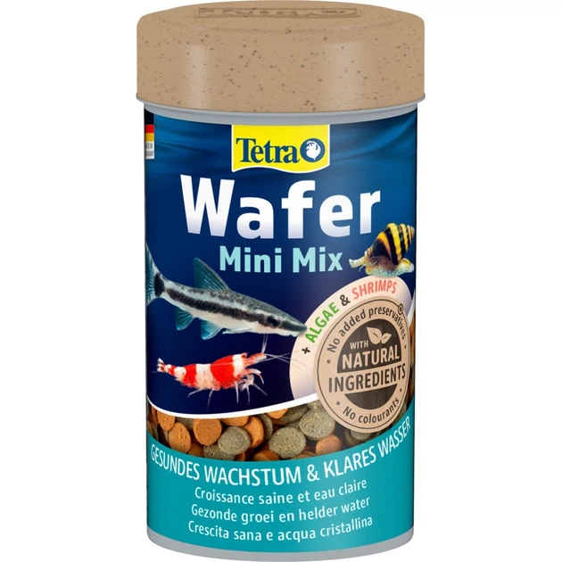 Корм Tetra Wafer Mini Mix для аквариумных донных рыб таблетки 100 мл - Фото 1 Корм Tetra Wafer Mini Mix для аквариумных донных рыб таблетки 100 мл - изображение 1