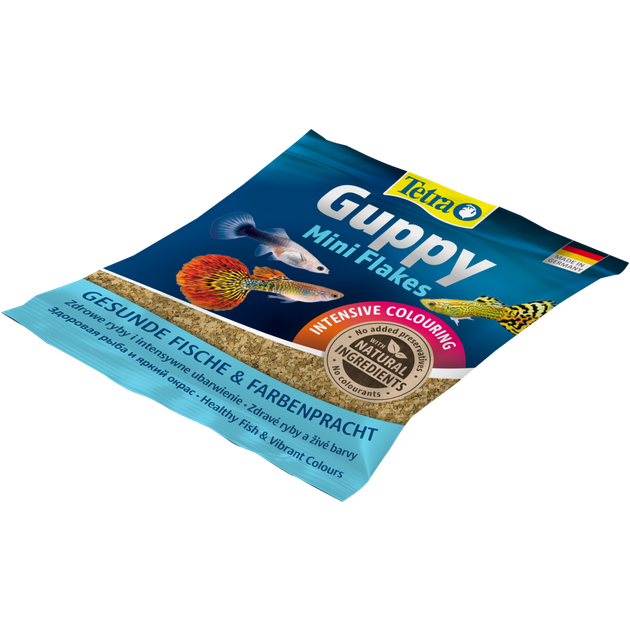 Корм сухий Tetra Guppy для гупі в пластівцях 12 г - Фото 1 Корм сухий Tetra Guppy для гупі в пластівцях 12 г - зображення 1