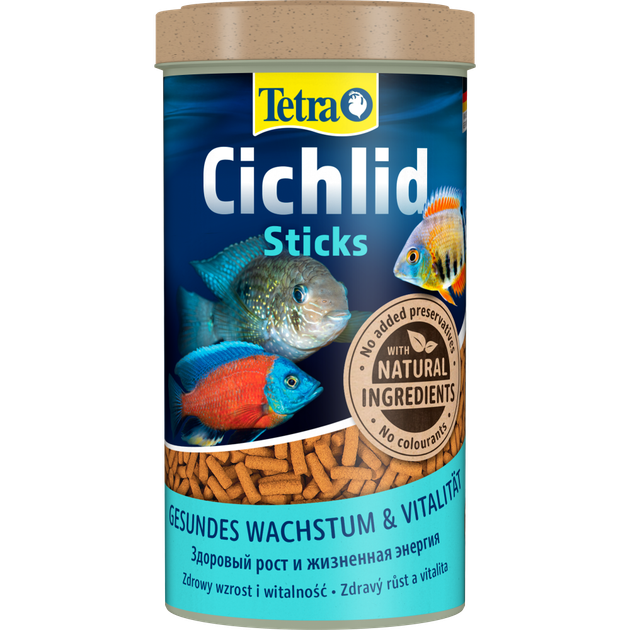 Корм Tetra Cichlid Sticks для рибок цихлід палички 500 мл/ 160 г - Фото 2 Корм Tetra Cichlid Sticks для рибок цихлід палички 500 мл/ 160 г - зображення 2