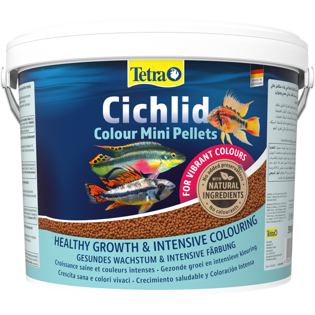 Корм Tetra Cichlid Colour Mini для небольших целид для яркости окраски гранулы 10 л - изображение 4