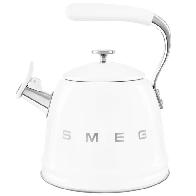 Чайник зі свистком WKF01WH білий SMEG 2,3 л (21142301) - Фото 1 Чайник зі свистком WKF01WH білий SMEG 2,3 л (21142301) - зображення 1