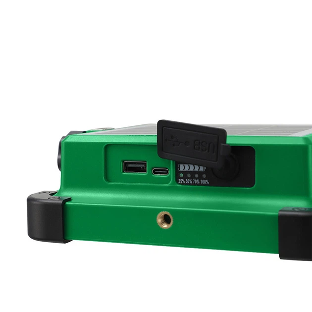 Ліхтар акумуляторний NEWVEW NV-S1 200W Solar Panel 3600mAh Green - зображення 4