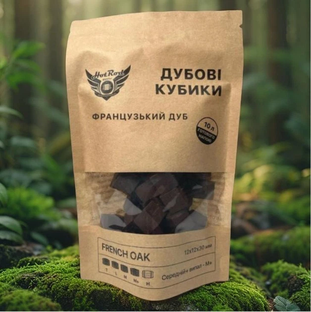 Дубовые кубики Hot Rod Distiller French Oak M+ на 10 л Т0303 усиленная средняя степень обжига - изображение 6