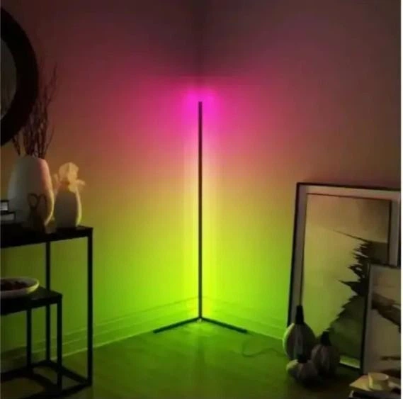 Кутова RGB лампа торшер LED Stand 1.2 м з пультом керування - Фото 1 Кутова RGB лампа торшер LED Stand 1.2 м з пультом керування - зображення 1