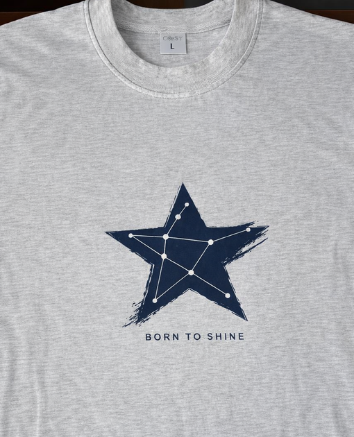 Жіноча піжама комплект Born to Shine штани і лонгслів COSY M Сірий (cosy5177503s2) - Фото 2 Жіноча піжама комплект Born to Shine штани і лонгслів COSY M Сірий (cosy5177503s2) - изображение 2