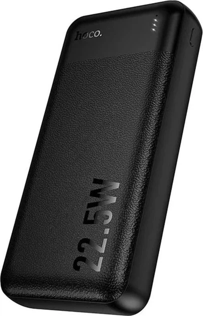Зовнішній акумулятор (Power Bank) Hoco J159A 22.5W 20000mAh LEDIndicator (PD3.0 QC3.0) 1C+2A Black (44301) - Фото 4 Зовнішній акумулятор (Power Bank) Hoco J159A 22.5W 20000mAh LEDIndicator (PD3.0 QC3.0) 1C+2A Black (44301) - зображення 4