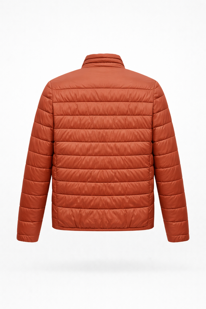 Демисезонная мужская куртка без капюшона Matalan размер XL терракотовая 26127489 - изображение 5