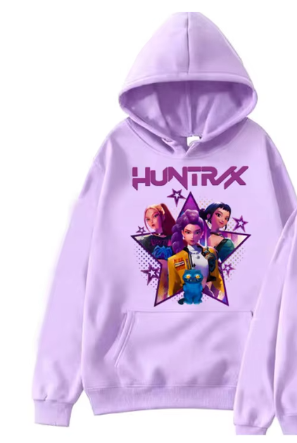 Худі для дівчаток пуловер Anime cosplay Кейпоп мисливці на демонів KPop Demon Hunters Зріст 160 фіолет - Фото 1 Худі для дівчаток пуловер Anime cosplay Кейпоп мисливці на демонів KPop Demon Hunters Зріст 160 фіолет - изображение 1