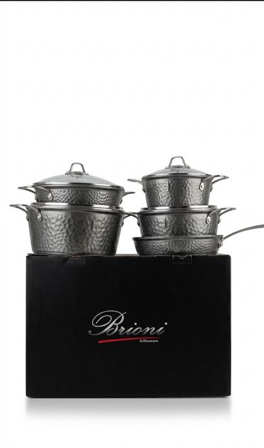 Набір кастрюль і пательня Brioni 6,9 л 4,5 л 3,2 л 2,8 л пательня 26 см - зображення 2