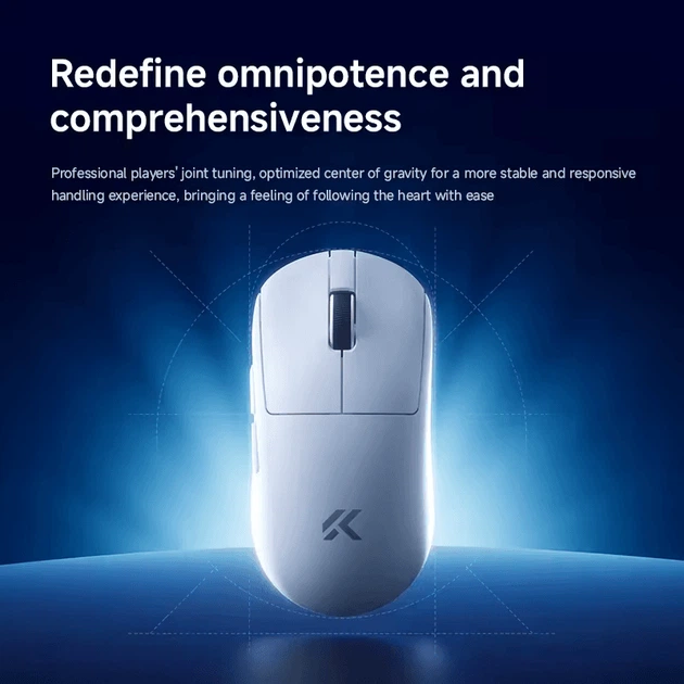 Игровая мышь MCHOSE A7 V2 Pro White Wireless Lightweight PAW3395 8000Hz - Фото 4 Игровая мышь MCHOSE A7 V2 Pro White Wireless Lightweight PAW3395 8000Hz - изображение 4