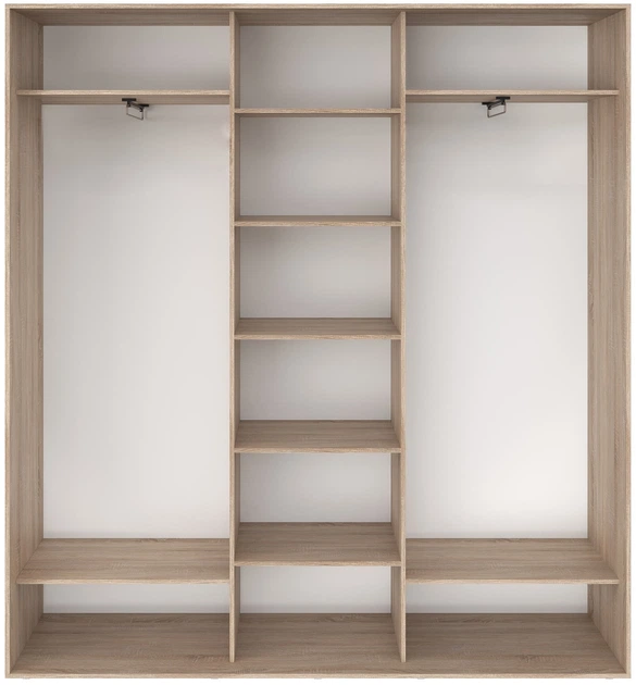 Шкаф-купе Феникс 220x45x240 см 3 ДСП Венге магия (FM171061) - Фото 1 Шкаф-купе Феникс 220x45x240 см 3 ДСП Венге магия (FM171061) - изображение 1
