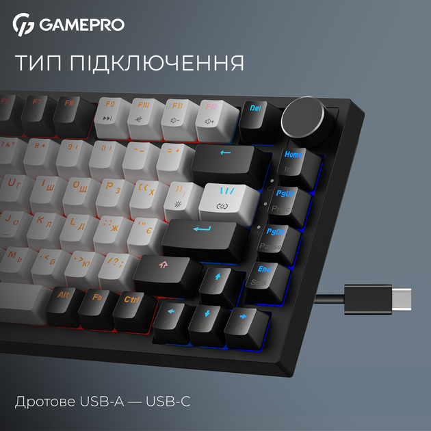 Дротова магнітна клавіатура Asgard Valhalla MAX (MK160B MAX) 75% Magnetic switches - зображення 7