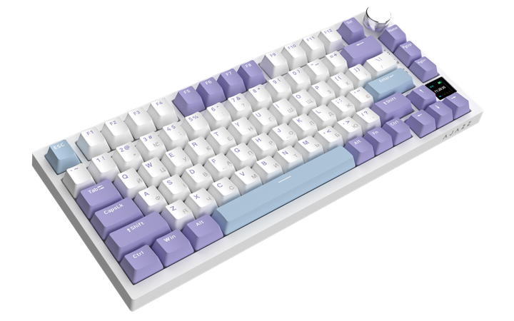 Беспроводная механическая клавиатура Ajazz AK820 PRO 75% Gift Switch White RGB (AK820PRO-G-PWB) - Фото 3 Беспроводная механическая клавиатура Ajazz AK820 PRO 75% Gift Switch White RGB (AK820PRO-G-PWB) - изображение 3