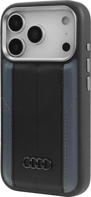 Etui plecki Audi A6 Synthetic Leather MagSafe do Apple iPhone 17 Pro Black (AU-TPUPCMIP17P-A6/D1-BK) - obraz 3