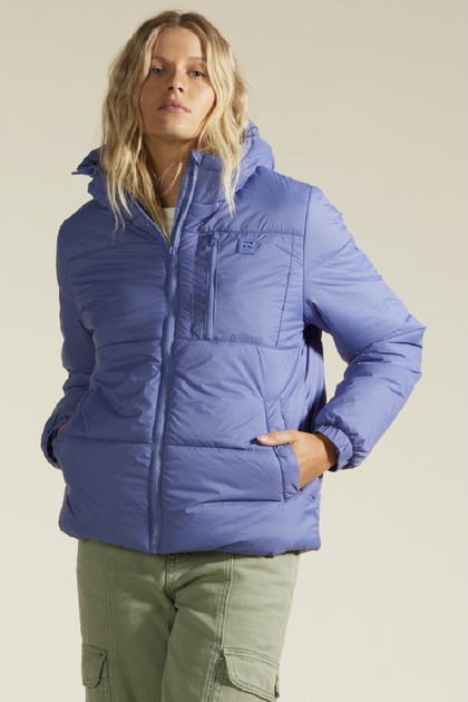 Жіноча стьобана фіолетова куртка Billabong Transport Fuffer 3 XS F3JK33 5094 (XS) - Фото 2 Жіноча стьобана фіолетова куртка Billabong Transport Fuffer 3 XS F3JK33 5094 (XS) - изображение 2