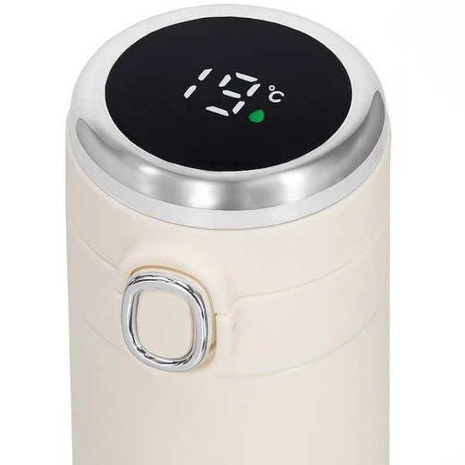 Kubek termiczny Springos ze stali nierdzewnej kremowy 420 ml (5907719472645) - obraz 2