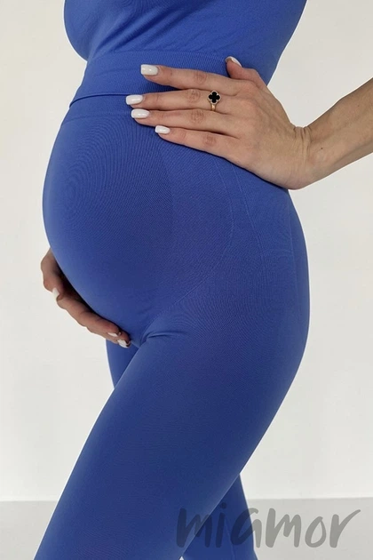Легінси для вагітних з ефектом пуш-ап InSecret Leggings Mama Push-Up Amparo Blue S/M Сині - Фото 1 Легінси для вагітних з ефектом пуш-ап InSecret Leggings Mama Push-Up Amparo Blue S/M Сині - зображення 1