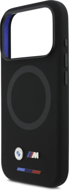 Etui plecki BMW M Silicon Logo MagSafe do Apple iPhone 17 Pro Black (BMHMP17L25SITBOK) - obraz 6