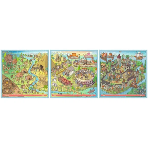Пазл Up Ravensburger Історія 3 квадратні пазли 365 деталей 12004005 (4005555040057) - зображення 2