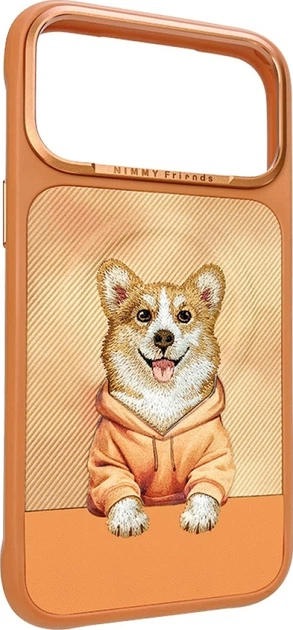 Etui plecki Nimmy Gentle Pets Series Dog MagSafe do Apple iPhone 17 Pro Orange (N-YSMC-IP17-PRO-024) - obraz 3