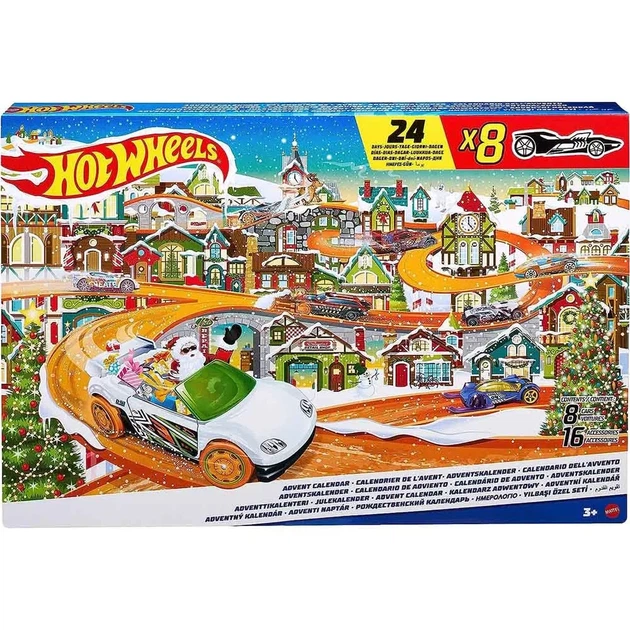 Адвент-календар Hot Wheels Машинки з аксесуарами (HKL74) - зображення 7