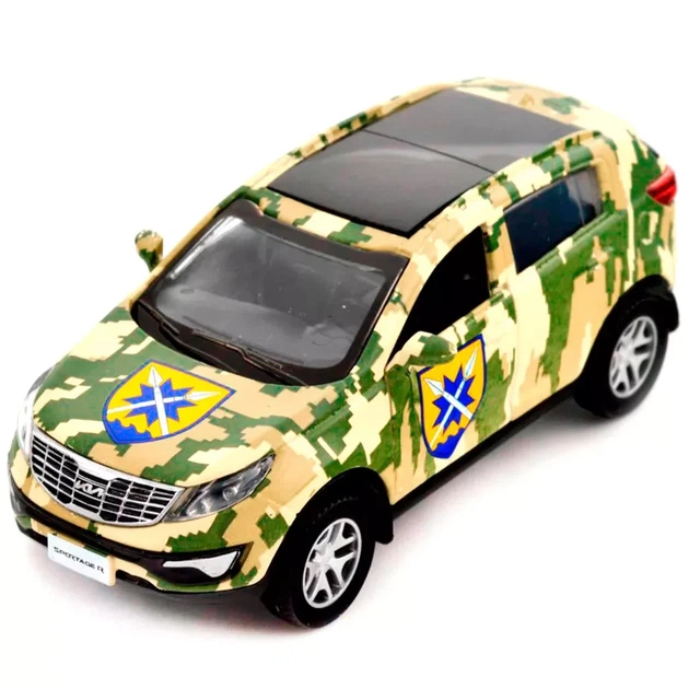 Автомодель TechnoDrive Шеврони Героїв Kia Sportage R 56 ОМПБр (250362M) - зображення 10