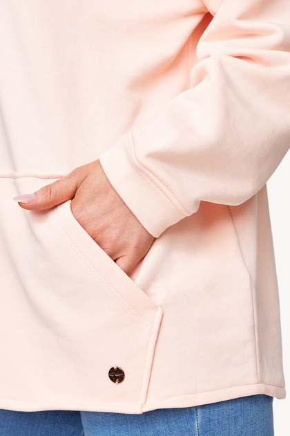 Жіночий світшот Tamaris Allariz oversize кенгуру рожевий L TAW0030 40060 (L) - изображение 2
