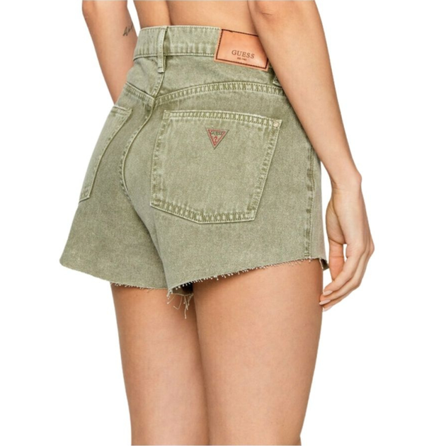 Жіночі короткі джинсові шорти Guess Manila рожевого кольору W26 W2GD00D4MO1 VEGR 26 - Фото 2 Жіночі короткі джинсові шорти Guess Manila рожевого кольору W26 W2GD00D4MO1 VEGR 26 - изображение 2