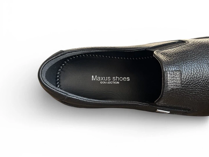 Чоловічі шкіряні сліпони Maxus 47 (31 см) Чорні (1500) - зображення 6