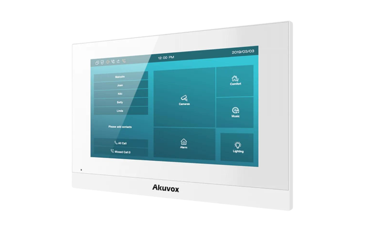 IP-видеодомофон Akuvox C313S 7'' SIP PoE, White - Фото 2 IP-видеодомофон Akuvox C313S 7'' SIP PoE, White - изображение 2