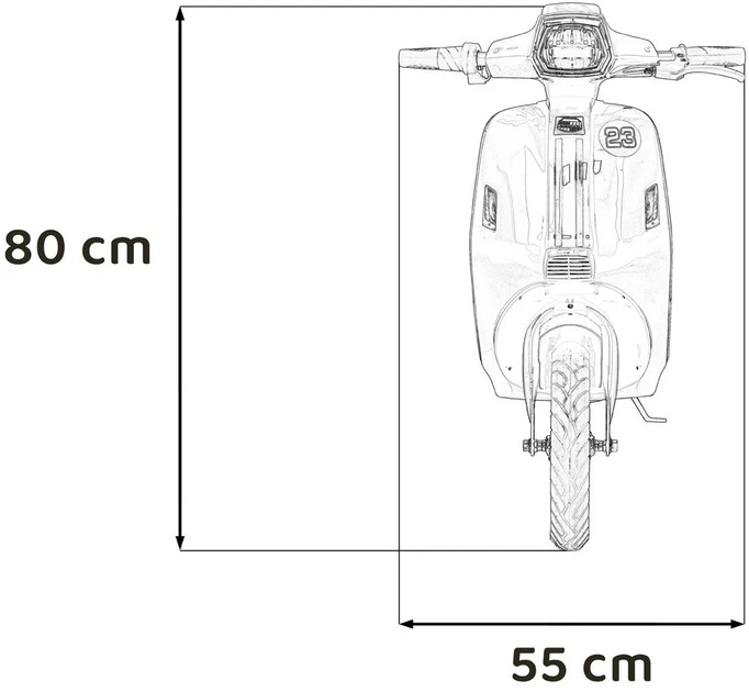Skuter elektryczny dla dzieci Retro 23 1-osobowy Czerwony (5903864983593) - obraz 6