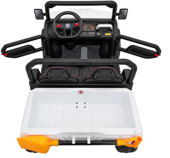 Samochód elektryczny dla dzieci Pick-Up Speed 900 1-osobowy Biały (5903864956023) - obraz 5