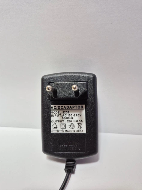 Зарядное устройство, адаптер 32V, 0.4А для аккумуляторного пылесоса Bosch Flexxo Gen2 Серія 4 BCH3*, BBH3*, (аналог 12026531) - изображение 3