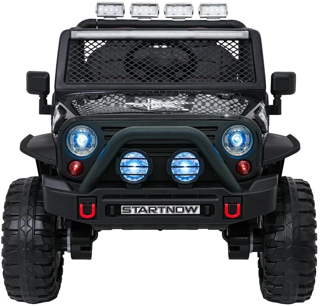 Samochód elektryczny dla dzieci Jeep Beast 1-osobowy Czarny (5903864960044) - obraz 2