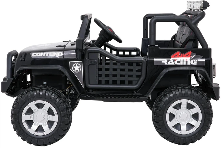 Samochód elektryczny dla dzieci Jeep Beast 1-osobowy Czarny (5903864960044) - obraz 3