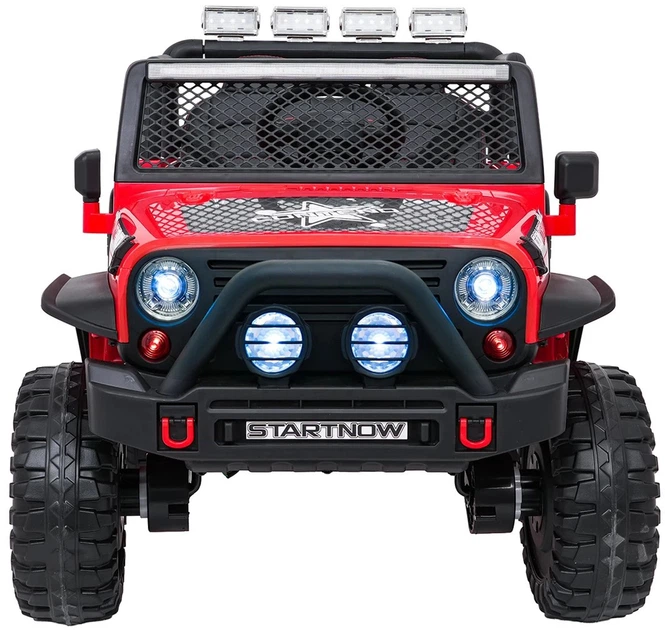 Samochód elektryczny dla dzieci Jeep Beast 1-osobowy Czerwony (5903864960037) - obraz 2