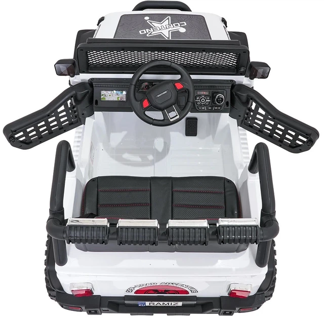 Samochód elektryczny dla dzieci Jeep Beast 1-osobowy Biały (5903864960051) - obraz 5
